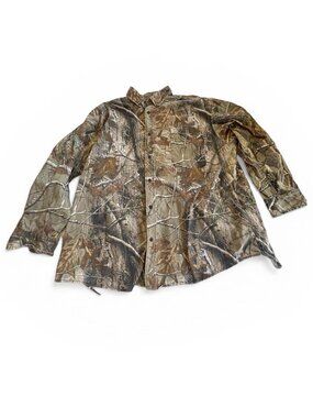 RedHead Realtree Camo Shirt Mens XXL Hunting Button Up READ